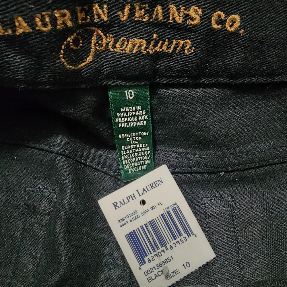 RLL Lauren‎ Jeans Co Ralph Lauren Women's  Contemporary BootCut Sz 10 Black - Picture 7 of 15